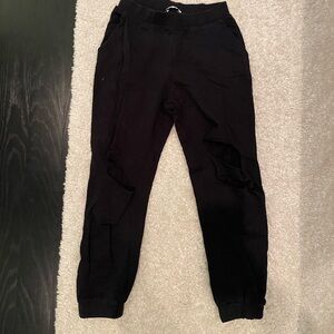 Black sweat pants